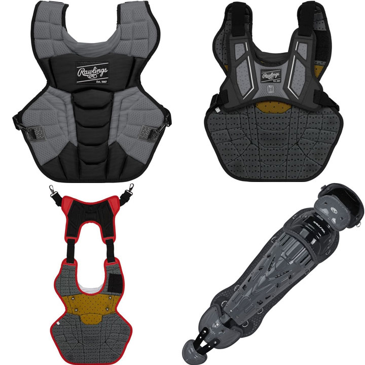 軟式ローリングス キャッチャー防具一式 セット ブラック 大人用 楽天