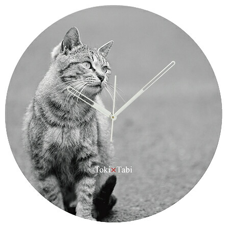 楽天市場】A+ (アクセントプラス) Toki×Tabi 大型掛け時計 60cm 猫の島
