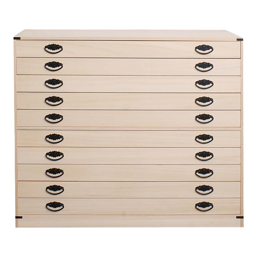 楽天市場】日本製 桐10段チェスト タンス 箪笥 たんす 桐タンス 桐箪笥