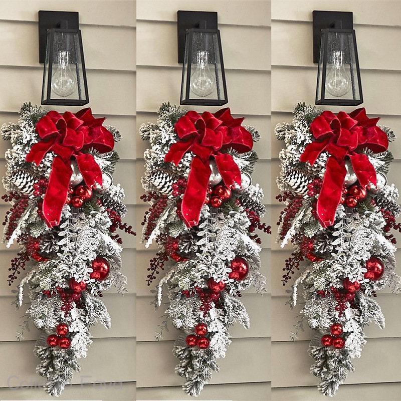 楽天市場】クリスマスリース ガーランド 雪化粧 クリスマス スワッグ