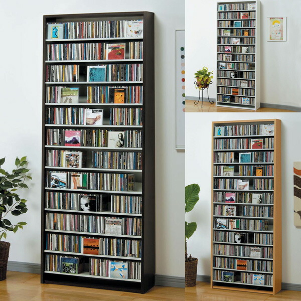 楽天市場】CDラック 大容量 幅80cm CD924枚収納 コレクター仕様CD