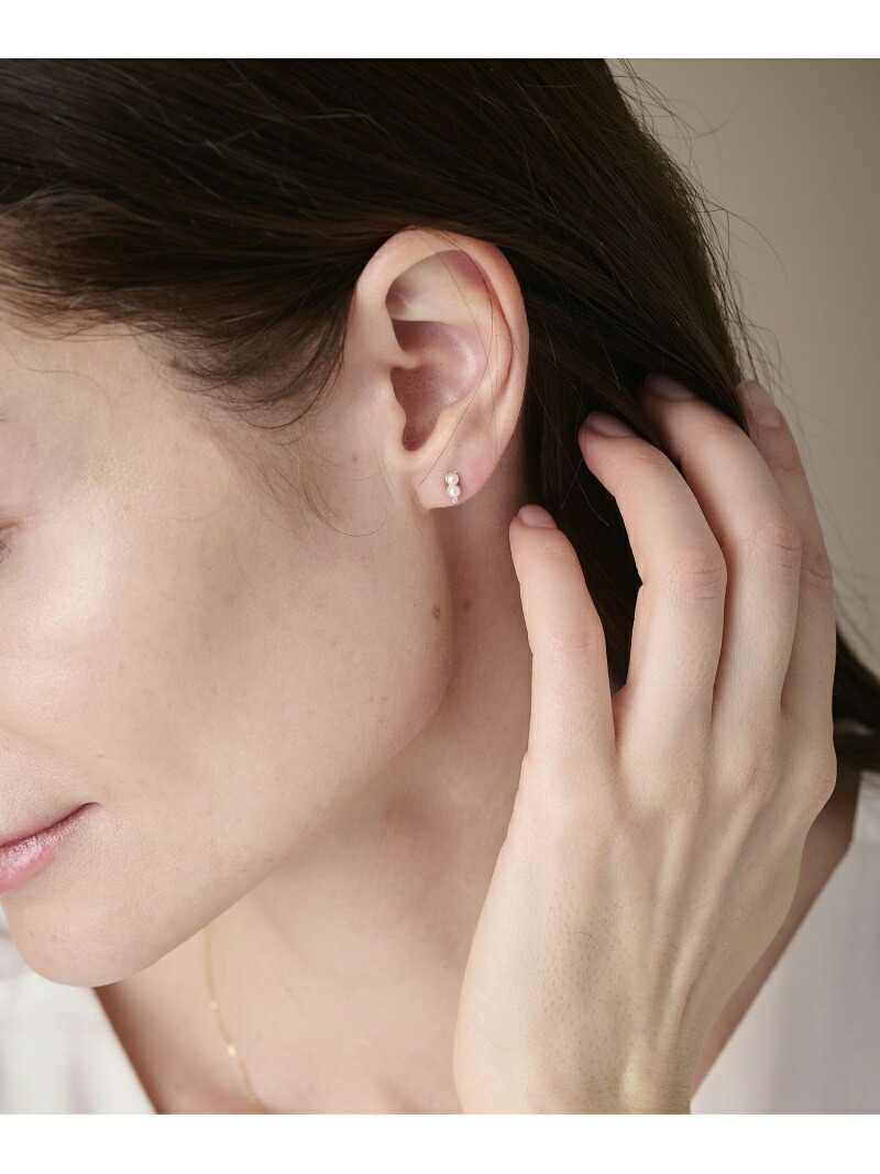 楽天市場】K10YG ダイヤモンド/パール ピアス ete エテ アクセサリー