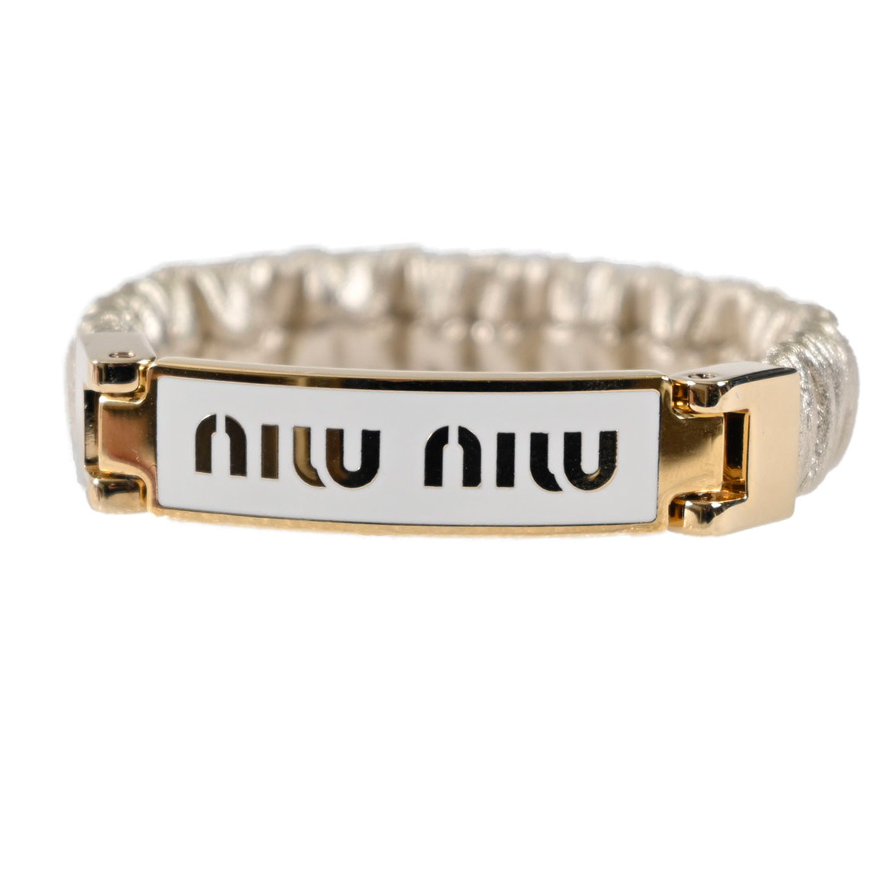 楽天市場】ミュウミュウ MIUMIU ブレスレット 5IB425 2F32 01 SOLE