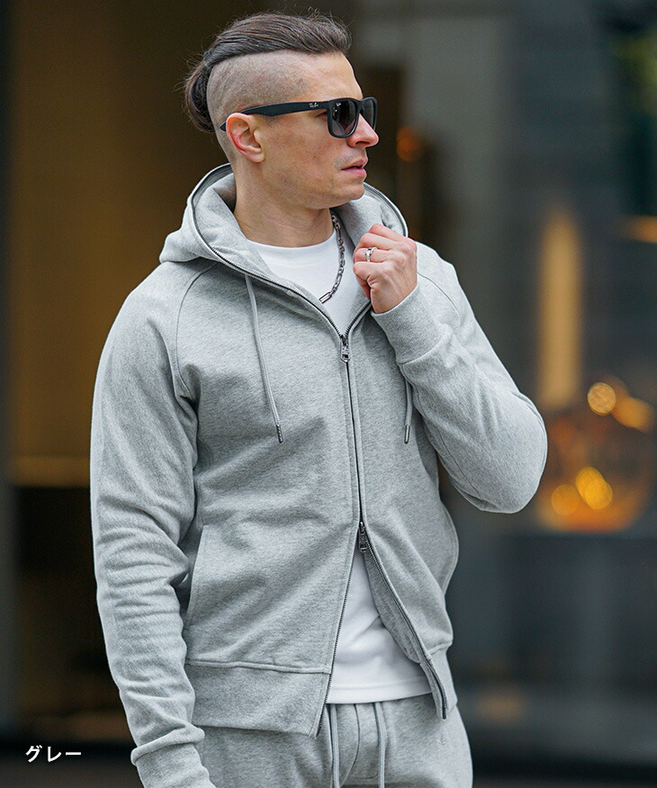 楽天市場】ウノピュウノウグァーレトレ ジップパーカー メンズ