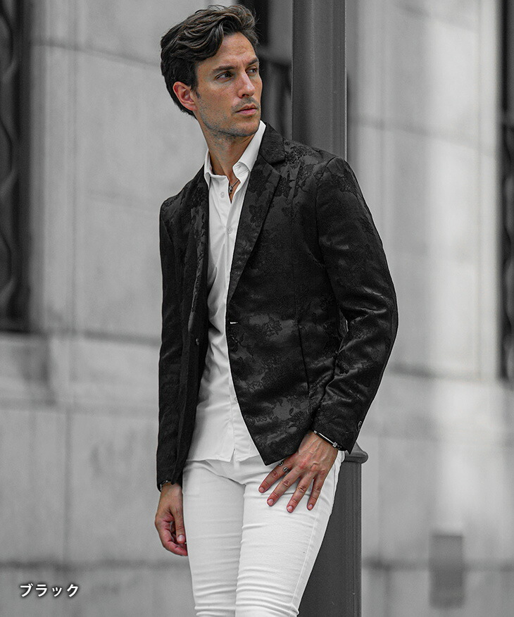 楽天市場】ジャケット メンズ 総柄 テーラードジャケット メンズ 1