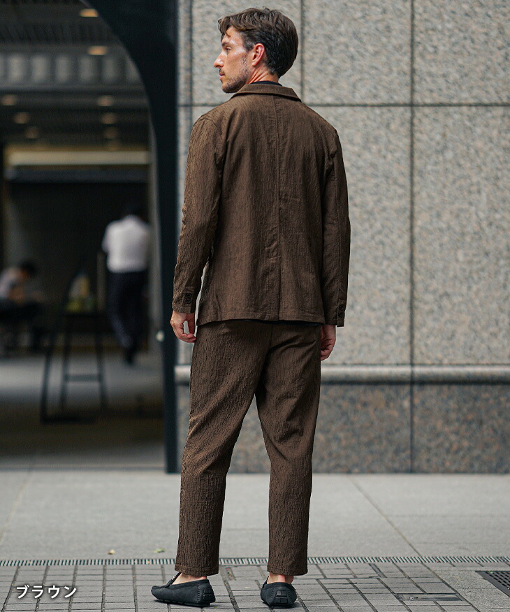 楽天市場】セットアップ メンズ 秋冬 カジュアル スーツ テーラード