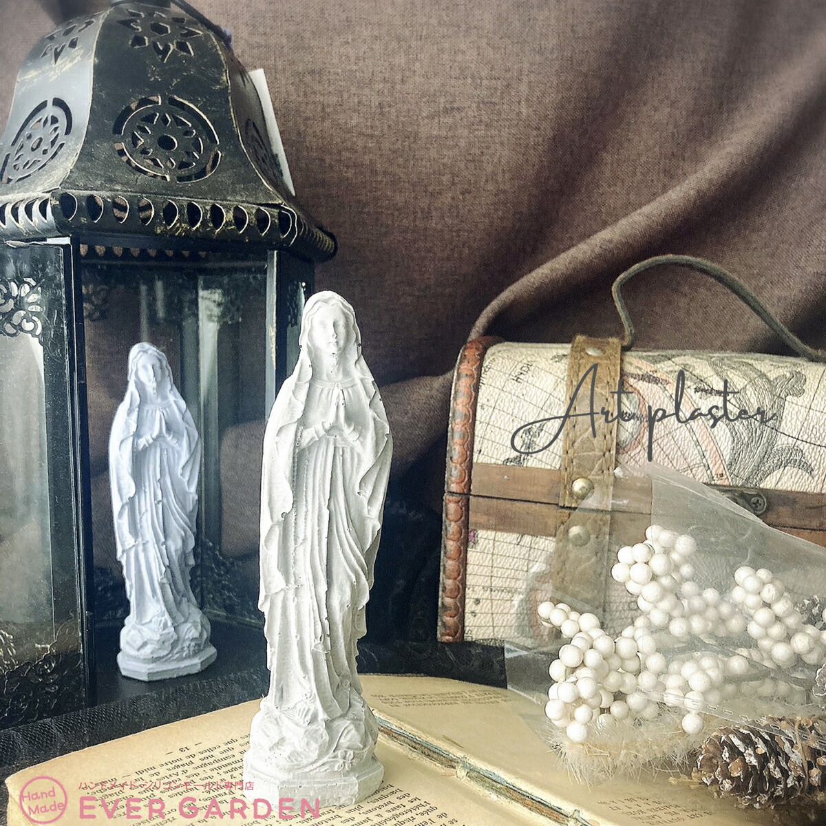 チョコメルさま】vintage statue ❀ クリアドームと マリアさま