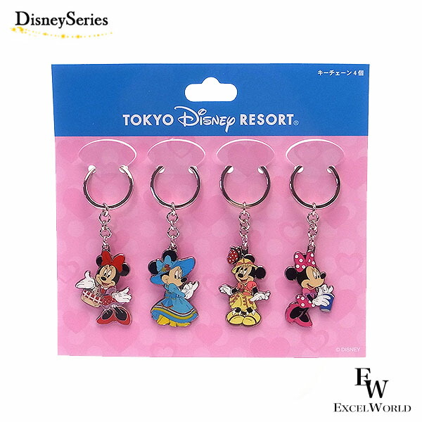 楽天市場】ミニー キーチェーン 4個セット キーホルダー ミニーマウス