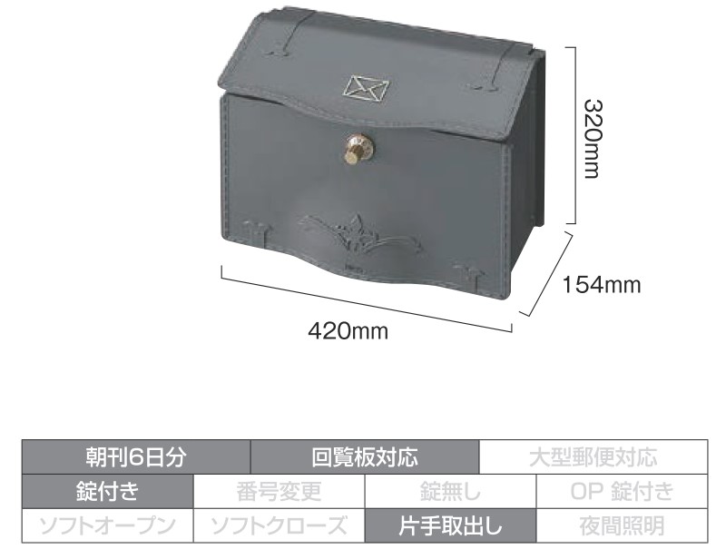 楽天市場】郵便受け ポスト エクスポスト デザインタイプ D-1型 LIXIL