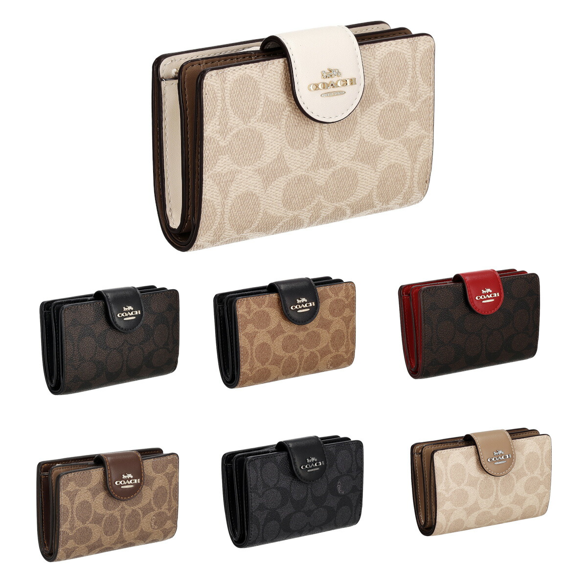 楽天市場】コーチ COACH 折財布 二つ折り財布 レディース メンズ 定期
