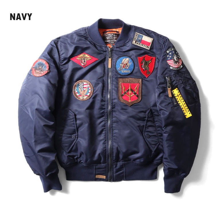 楽天市場】TOP GUN / トップガン TOPGUN001 TOP GUN MA-1 NYLON BOMBER