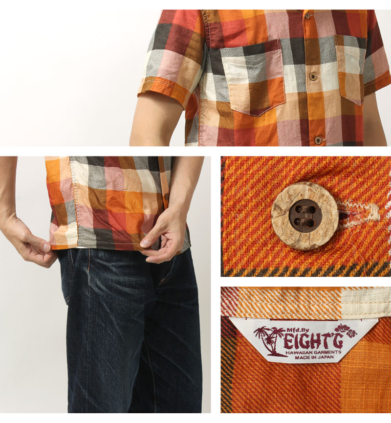 楽天市場】エイトジー シャツ 2023春夏 新作 オープンカラー 半袖