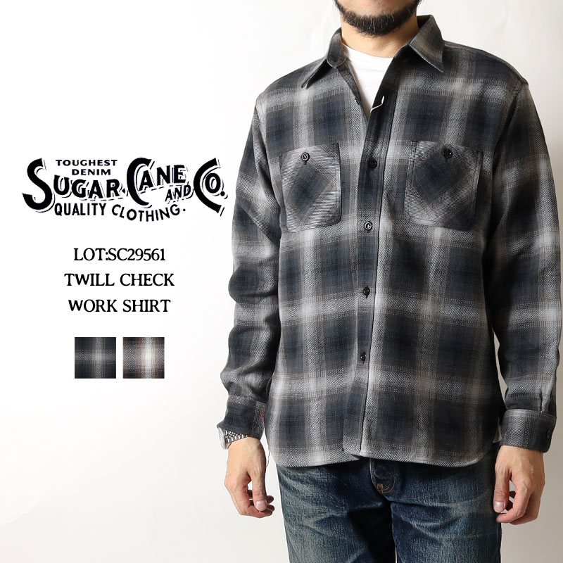 楽天市場】シュガーケーン ネルシャツ 2025秋冬 新作 SC29561 オンブレ