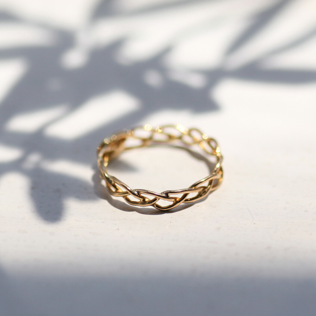 楽天市場】リング k18 ファッションehs ブレイドリング 18金