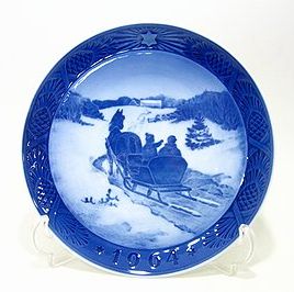 楽天市場】ロイヤルコペンハーゲン・イヤープレート 1964年 クリスマス