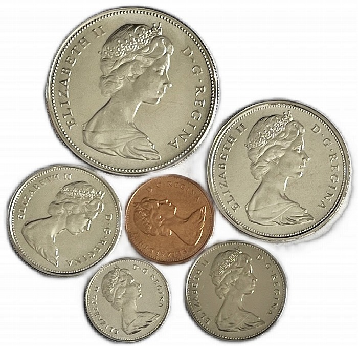 楽天市場】カナダ 6枚貨幣セット (内銀貨5枚) 未使用 エリザベス女王