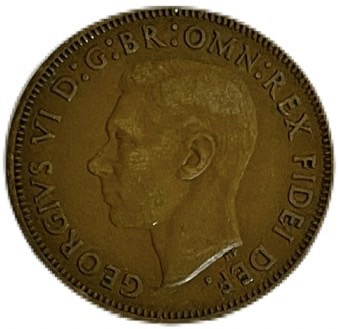 楽天市場】イギリス貨幣 ハーフペニー 青銅貨 1936年～1953年 年代