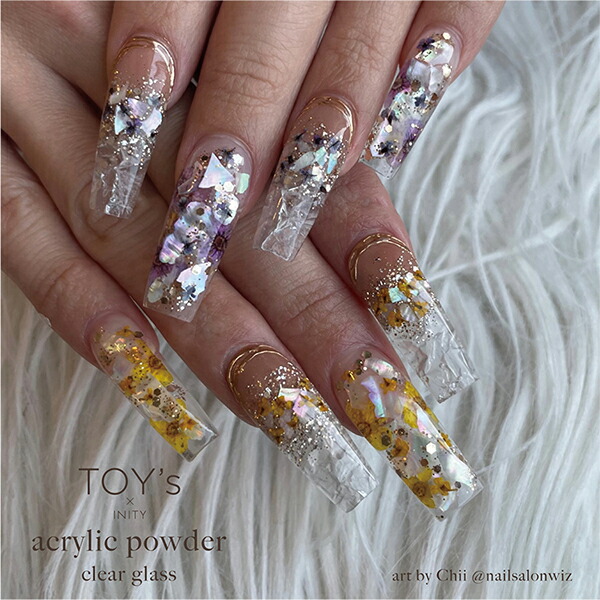 ネイルデダンス シール100枚アクリルパウダー まとめ売り 筆あり