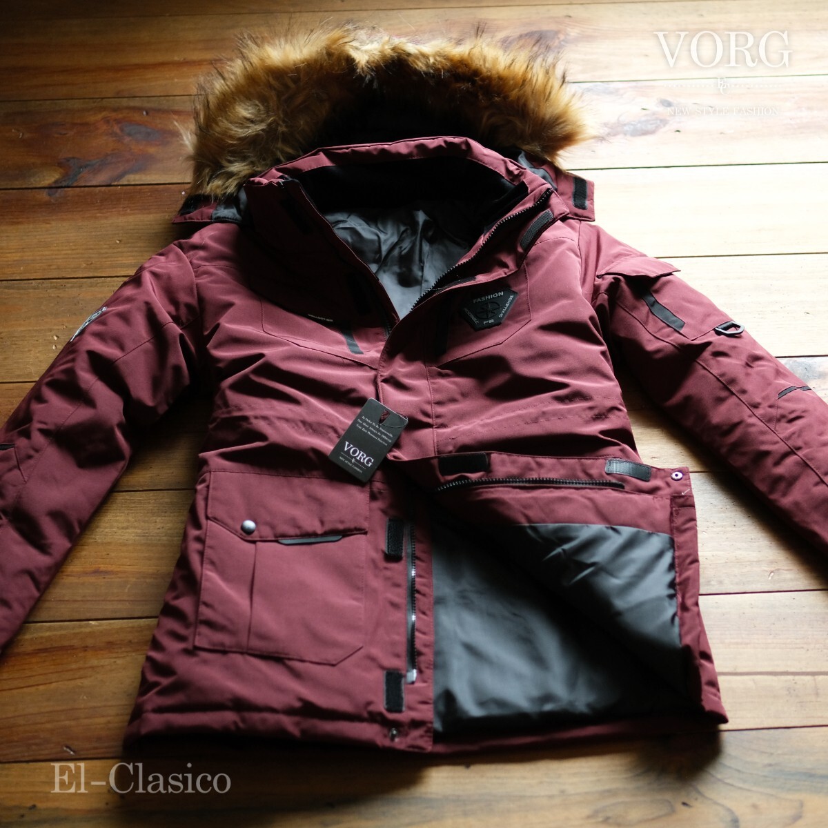 楽天市場】新品*イタリア VORG* Filling90% ダウンジャケット ワイン