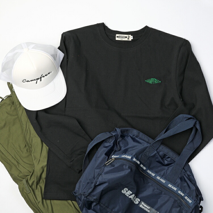 楽天市場】ロンT 【メール便 送料無料】 CAMPFREE ロングスリーブ T