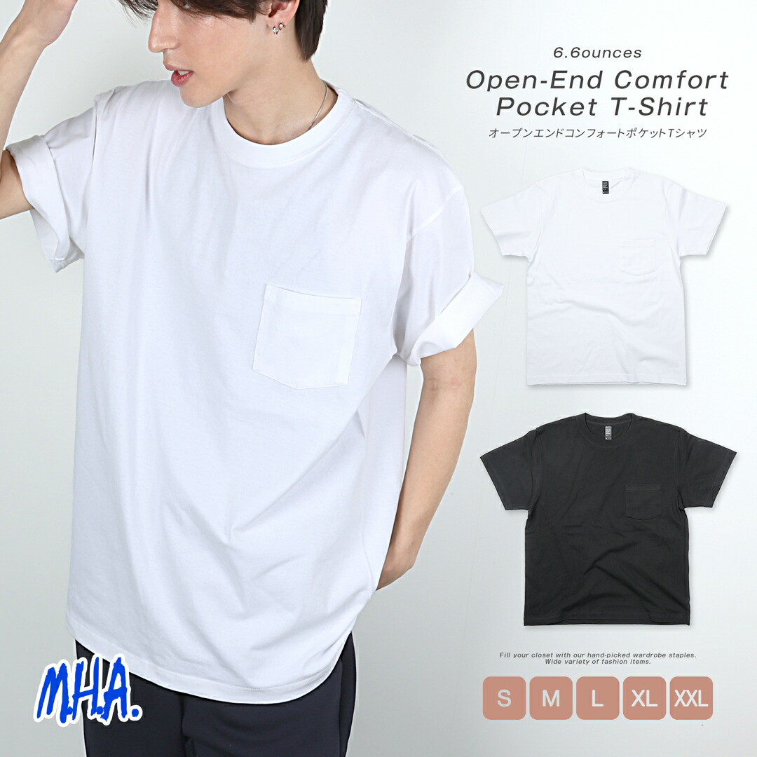楽天市場】ポケT 6.6oz Tシャツ メンズ コットンTシャツ 半袖 メンズt