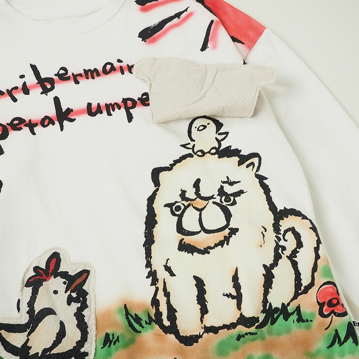 楽天市場】送料無料 めくれるキャラトレーナー レディース トップス