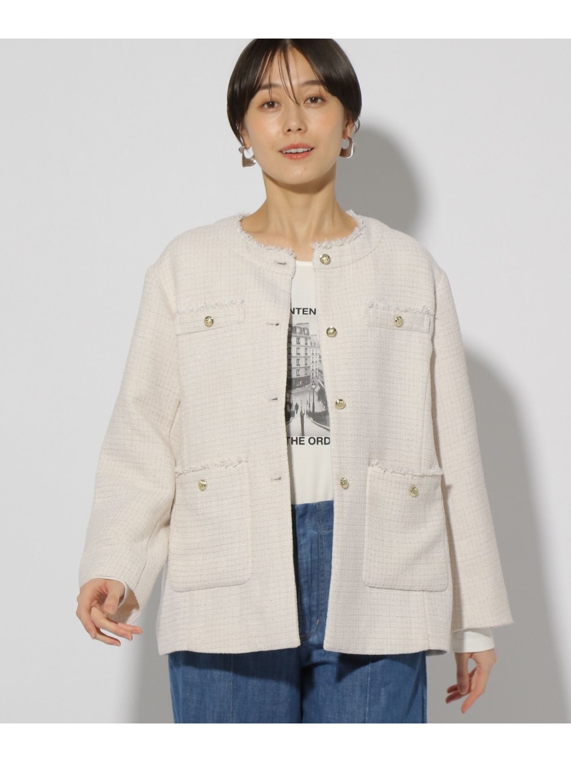 楽天市場】【SALE／60%OFF】ツイードジャケット/149295 Elura エルーラ