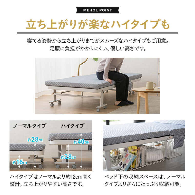 楽天市場】【本日全品P5倍】【最大3298円OFF】折りたたみベッド セミ