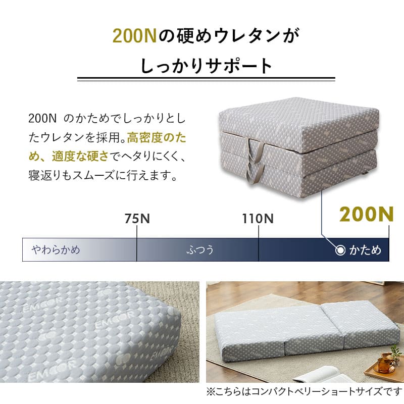 楽天市場】お昼寝 三つ折り マットレス 幅65 幅80 コンパクト 3つ折り