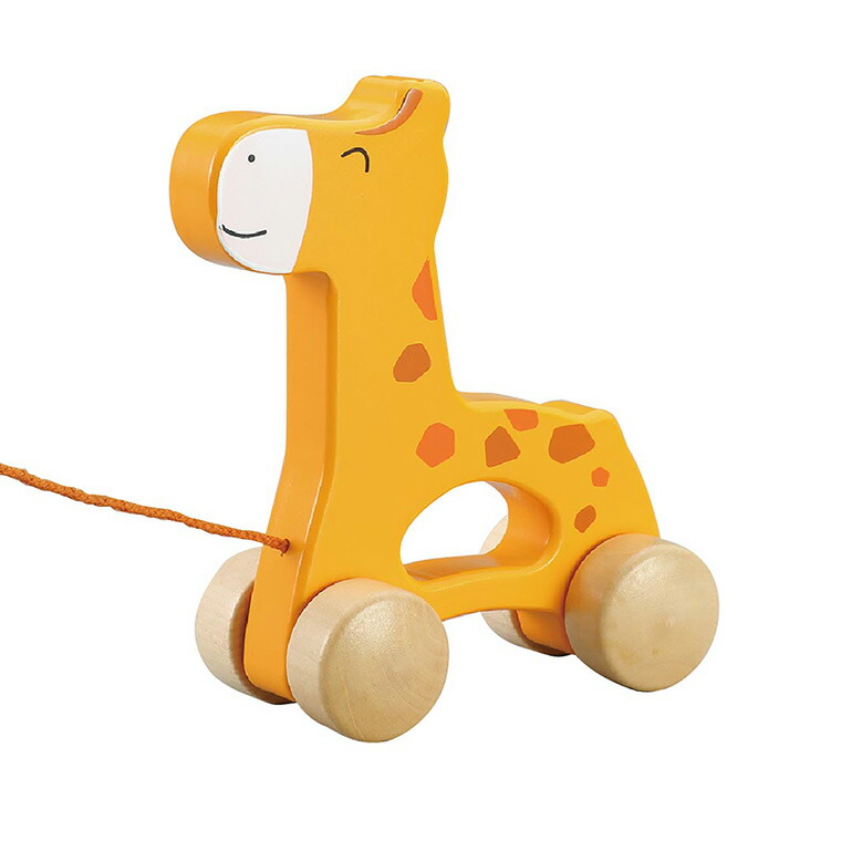 楽天市場】木製おさんぽキリン 1個入 / 歩行練習 遊び きりん キリン