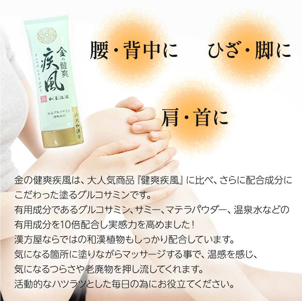 楽天市場】【ワンダフルデー☆限定クーポン3/1】金の健爽疾風 80g 塗る