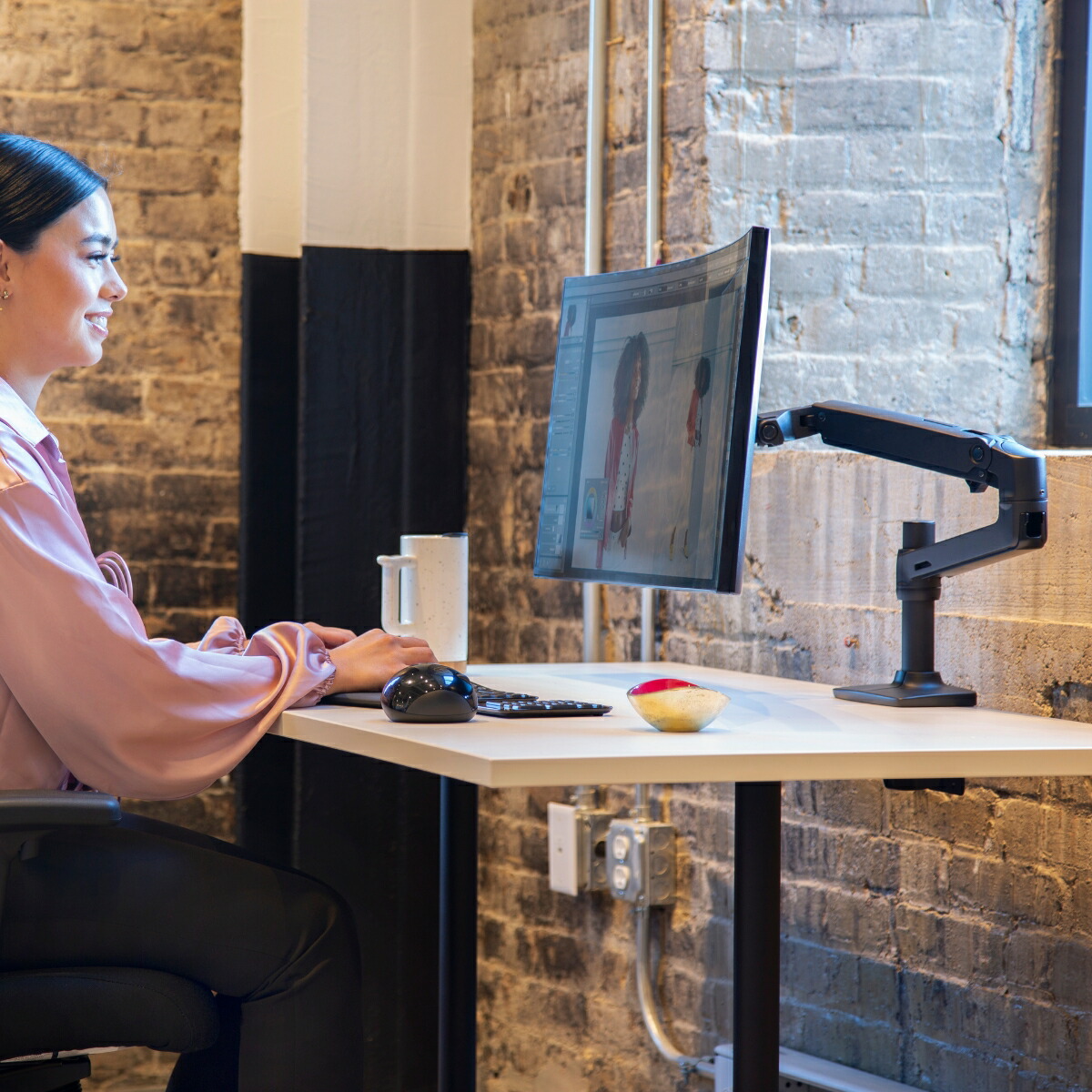 楽天市場】【モニターアーム】エルゴトロン LX デスクマウント