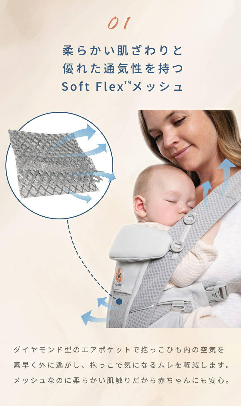 楽天市場】【公式】 エルゴベビー オムニ ブリーズ ナチュラルベージュ