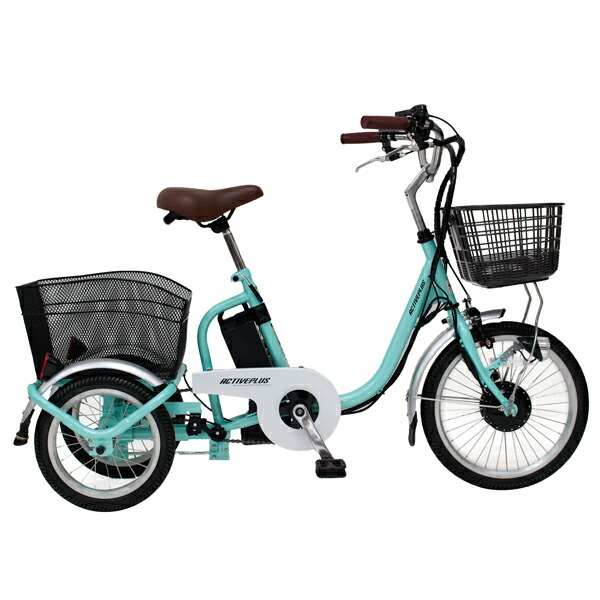 楽天市場】三輪車 大人用（カラーグリーン）（電動アシスト自転車