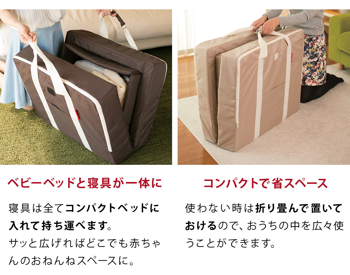楽天市場】ファルスカ farska コンパクトベッド フィット L / ベビー