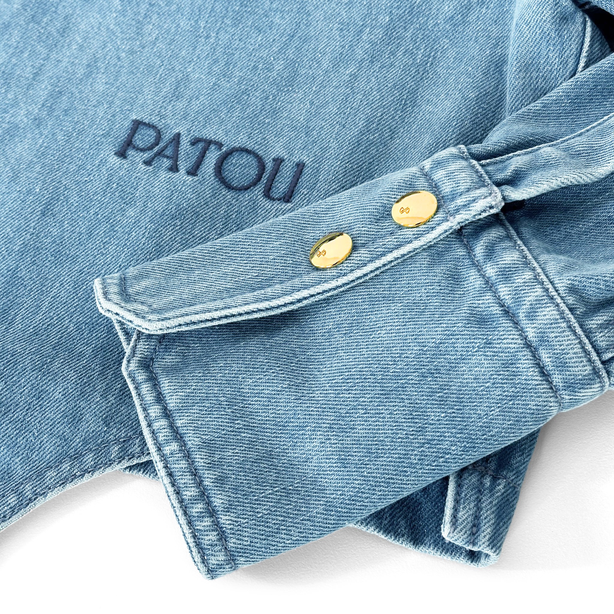 楽天市場】PATOU パトゥ ブルー クロップド シャツ デニム JACKET