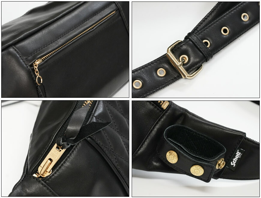 楽天市場】ショット Schott レザー ウエスト メッセンジャー ボディ