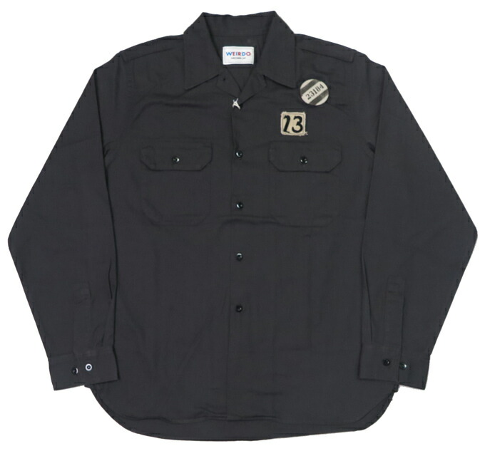 楽天市場】WEIRDO ウィアード 長袖 ワーク シャツ SLAVES グラッド