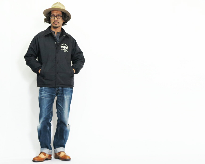 楽天市場】WEIRDO ウィアード 裏ボア コーチジャケット 3000MILE 撥水