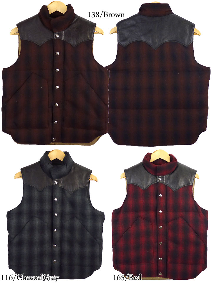 楽天市場】シュガーケーン SUGAR CANE レザーヨーク ウールチェック