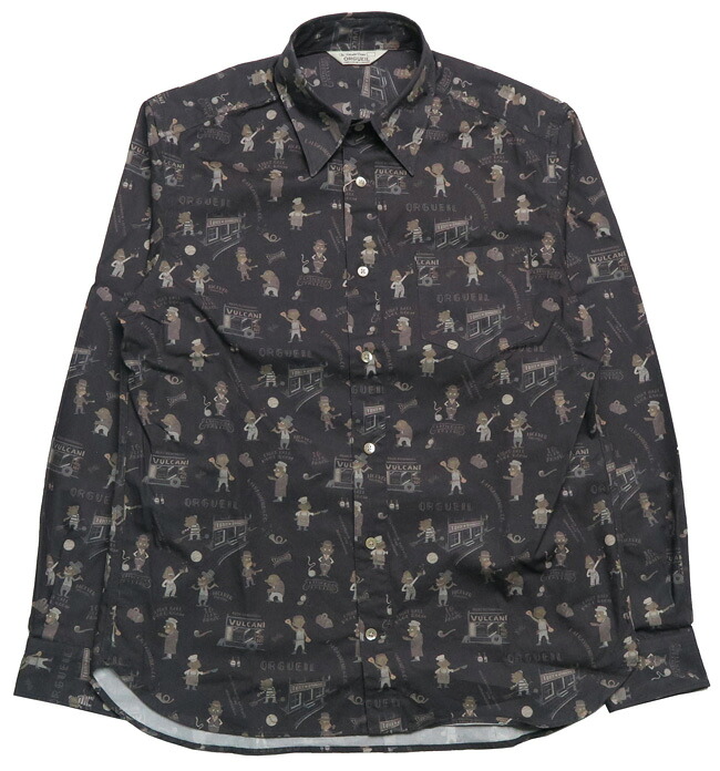 楽天市場】ORGUEIL オルゲイユ 長袖 プリント ワーク シャツ OR-5083