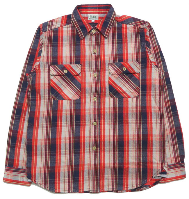 楽天市場】JELADO ジェラード 長袖 フランネル シャツ レギュラー丈