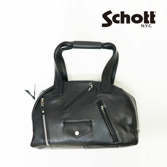 楽天市場】ショット Schott レザー ボストン バッグ ライダース 革