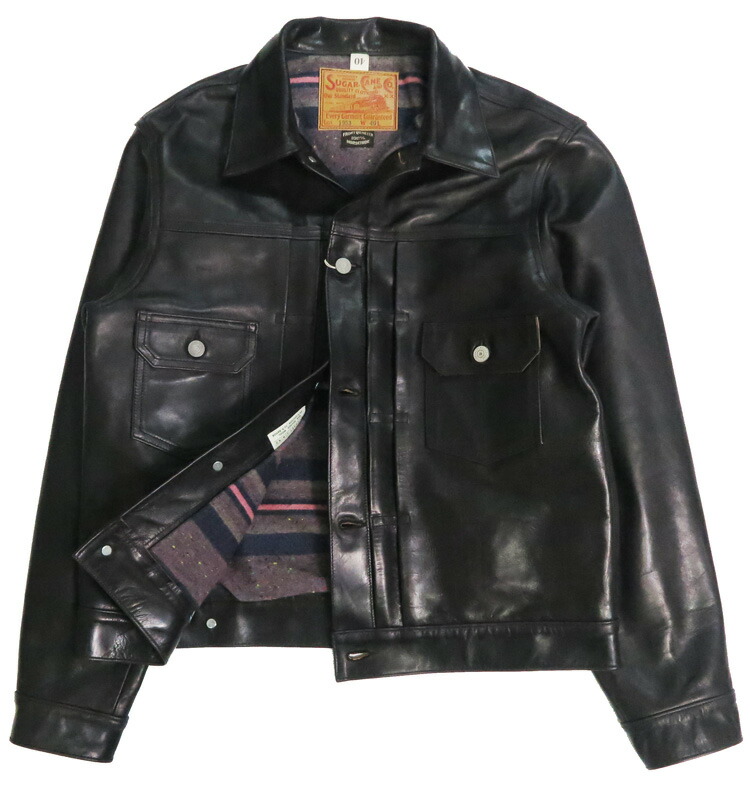 楽天市場】SUGAR CANE シュガーケーン ブラックホースハイド レザー