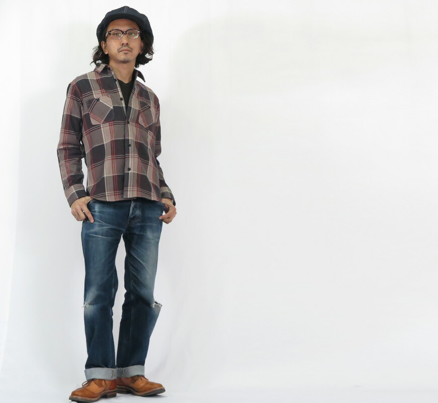 楽天市場】デラックスウェア DELUXEWARE 長袖 チェック ヘビー