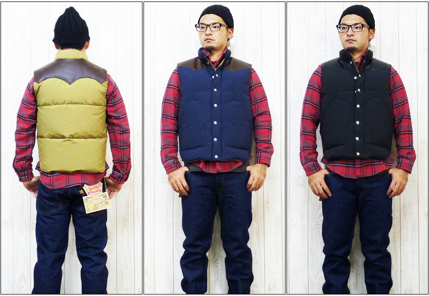 楽天市場】シュガーケーン SUGAR CANE ダウンベスト レザーヨーク