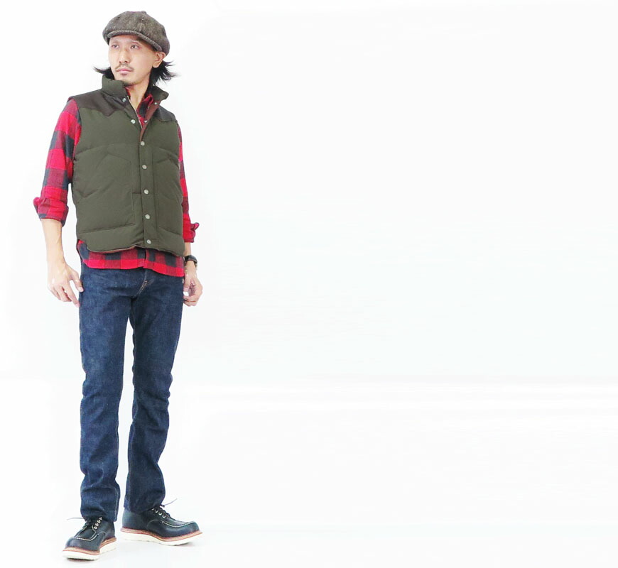 楽天市場】シュガーケーン SUGAR CANE ダウンベスト レザーヨーク