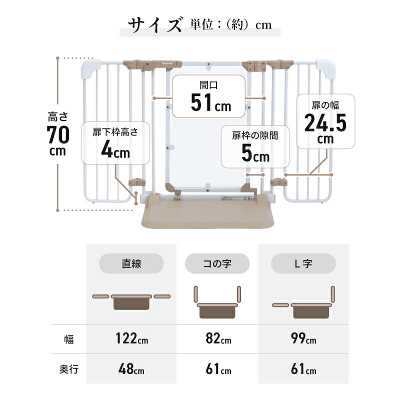 楽天市場】【レビューキャンペーン実施】 ベビーゲート 日本育児 おく