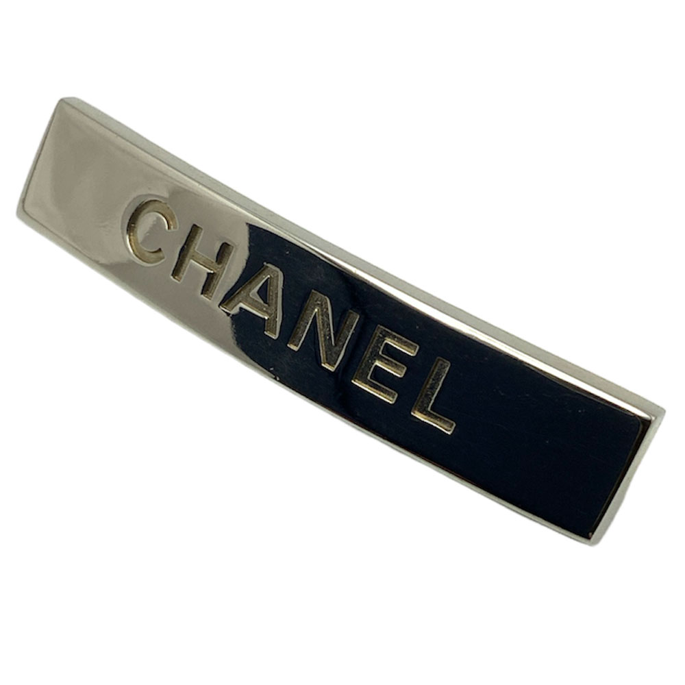 楽天市場】【中古】CHANEL （シャネル）ロゴプレート バレッタ メタル