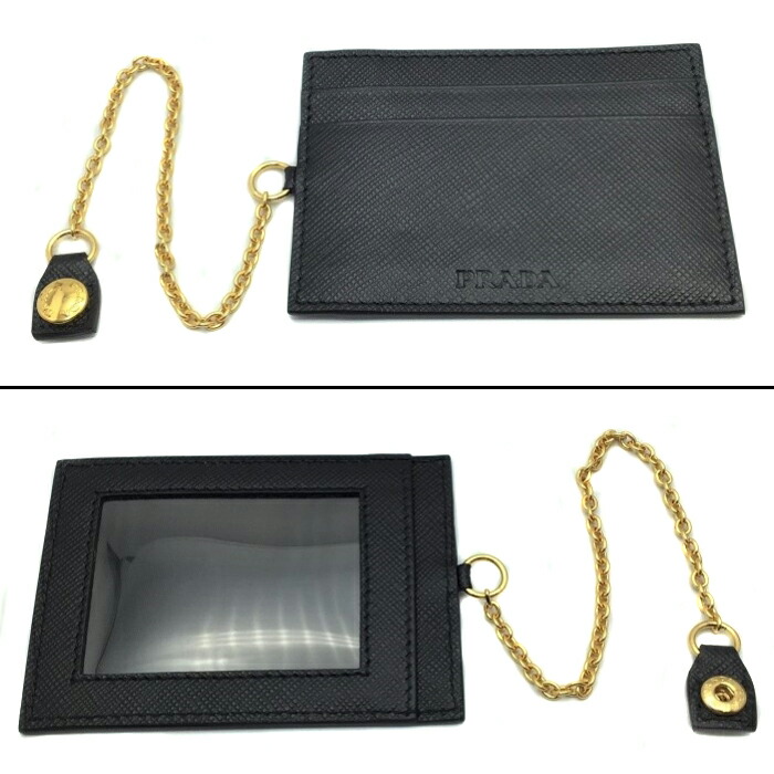 楽天市場】【中古】 PRADA (プラダ) 1MH132 長財布 パスケース付き